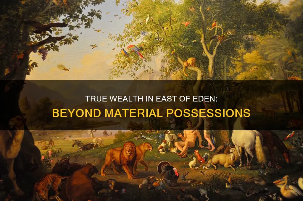 what constitutes true wealth in east of eden