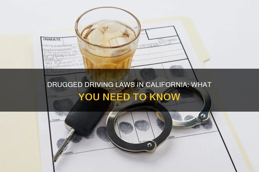 what constitutes under the influence of drugs in california