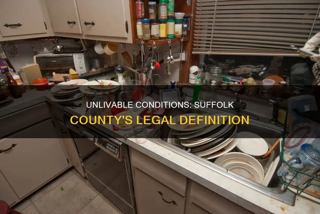 what constitutes unlivable conditions in suffolk county ny