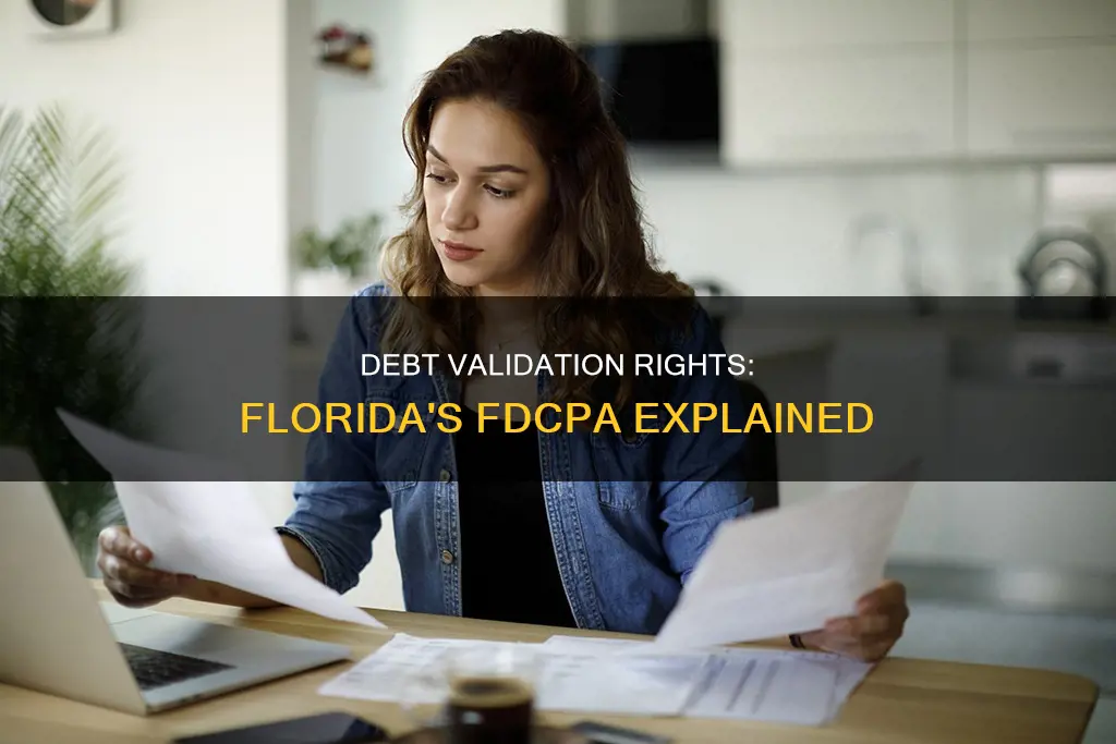 what constitutes validation of debt under fdcpa in florida
