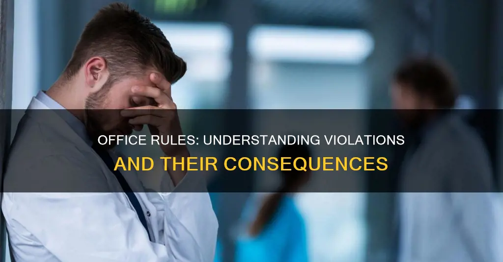 what constitutes violation of reasonable office rules and regulations