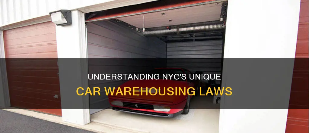 what constitutes ware housing on nyc of an automobile