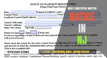 Understanding Written Notice Requirements in New Jersey Law