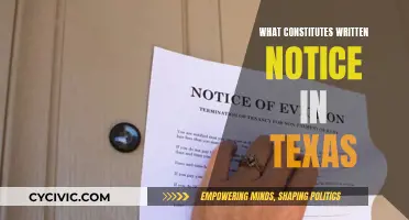 Understanding Written Notice Requirements in Texas Law