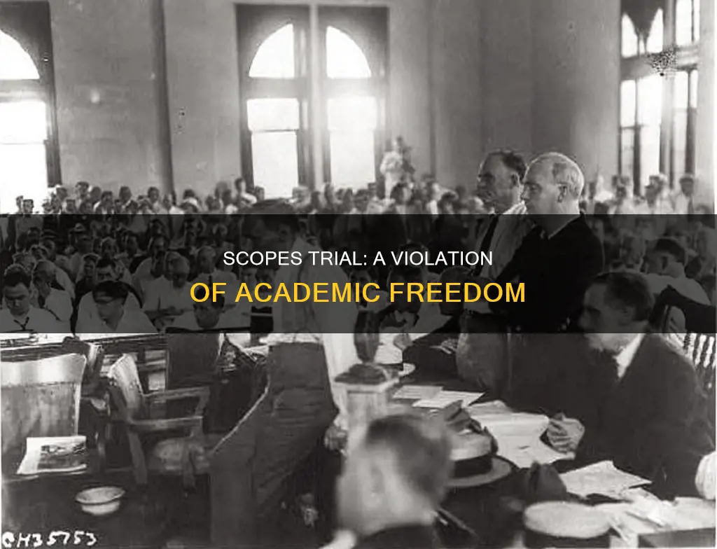 what constitution violation did john thomas scopes trial