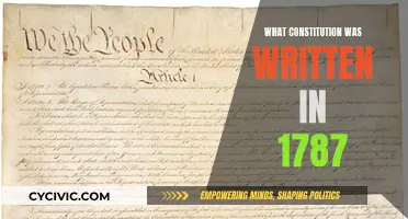 The US Constitution: A Historical Document Written in 1787