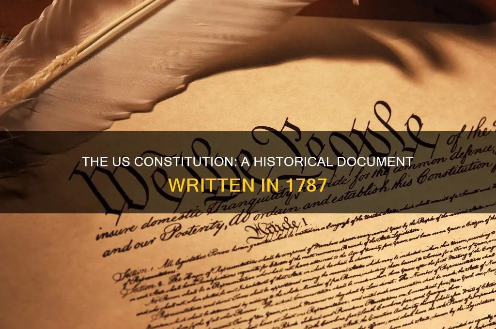 what constitution was written in 1787