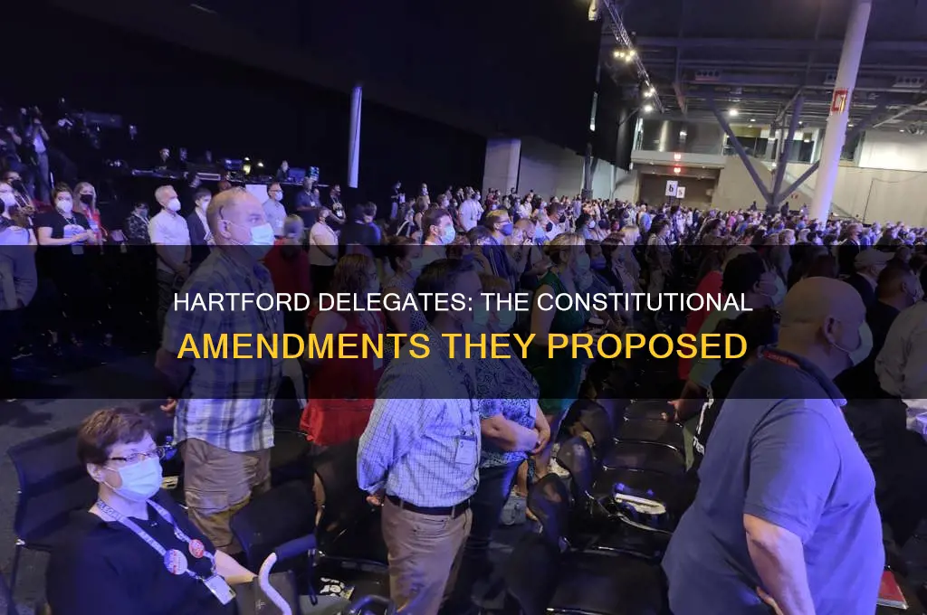 what constitutional amendment did the hartford delegates propose