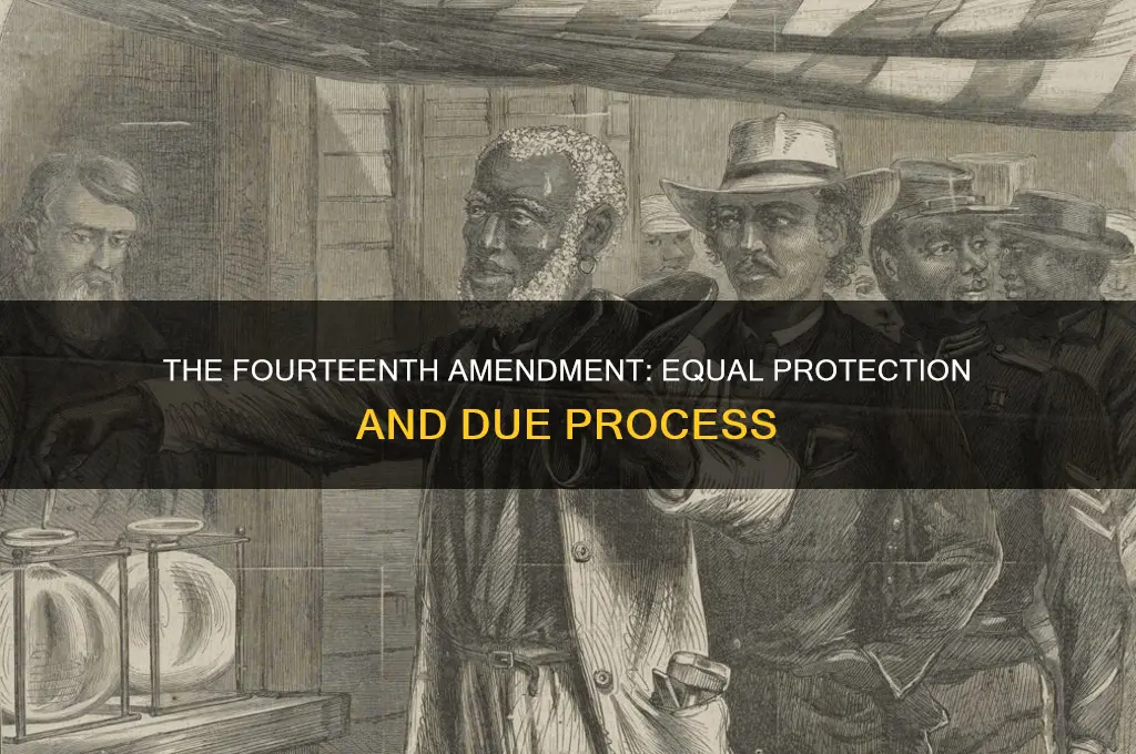 what constitutional amendment guarantees equal protection and due process