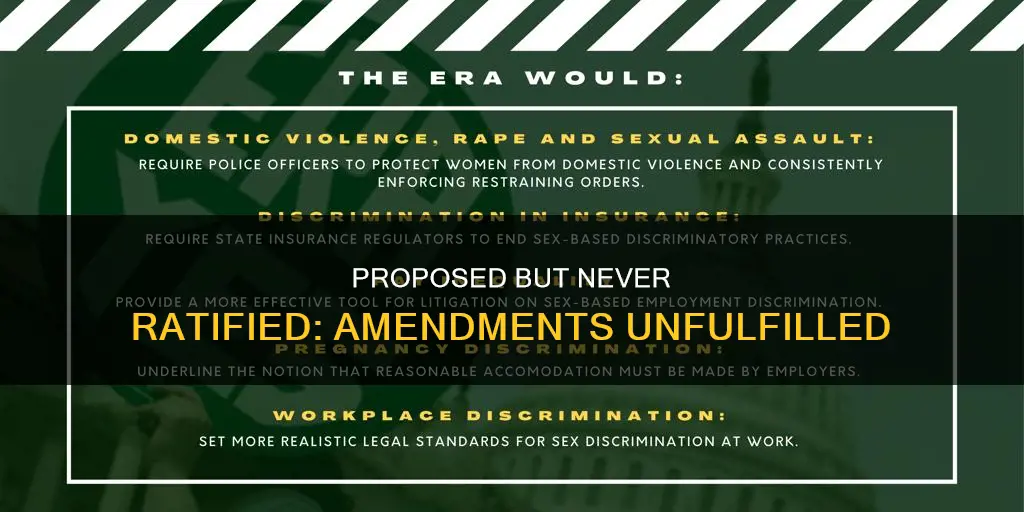 what constitutional amendment was proposed but never ratified