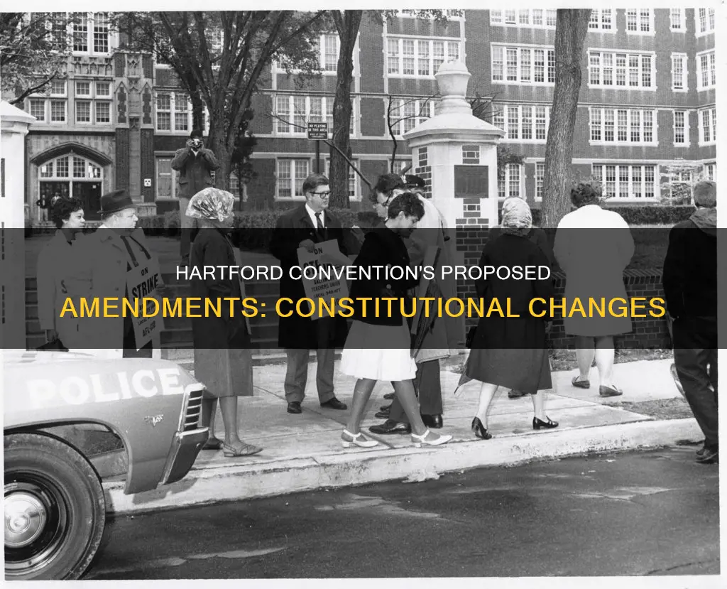 what constitutional amendments were proposed at the hardford convention