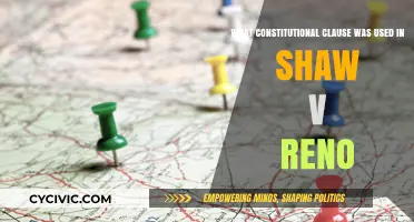 Shaw v. Reno: The Equal Protection Clause