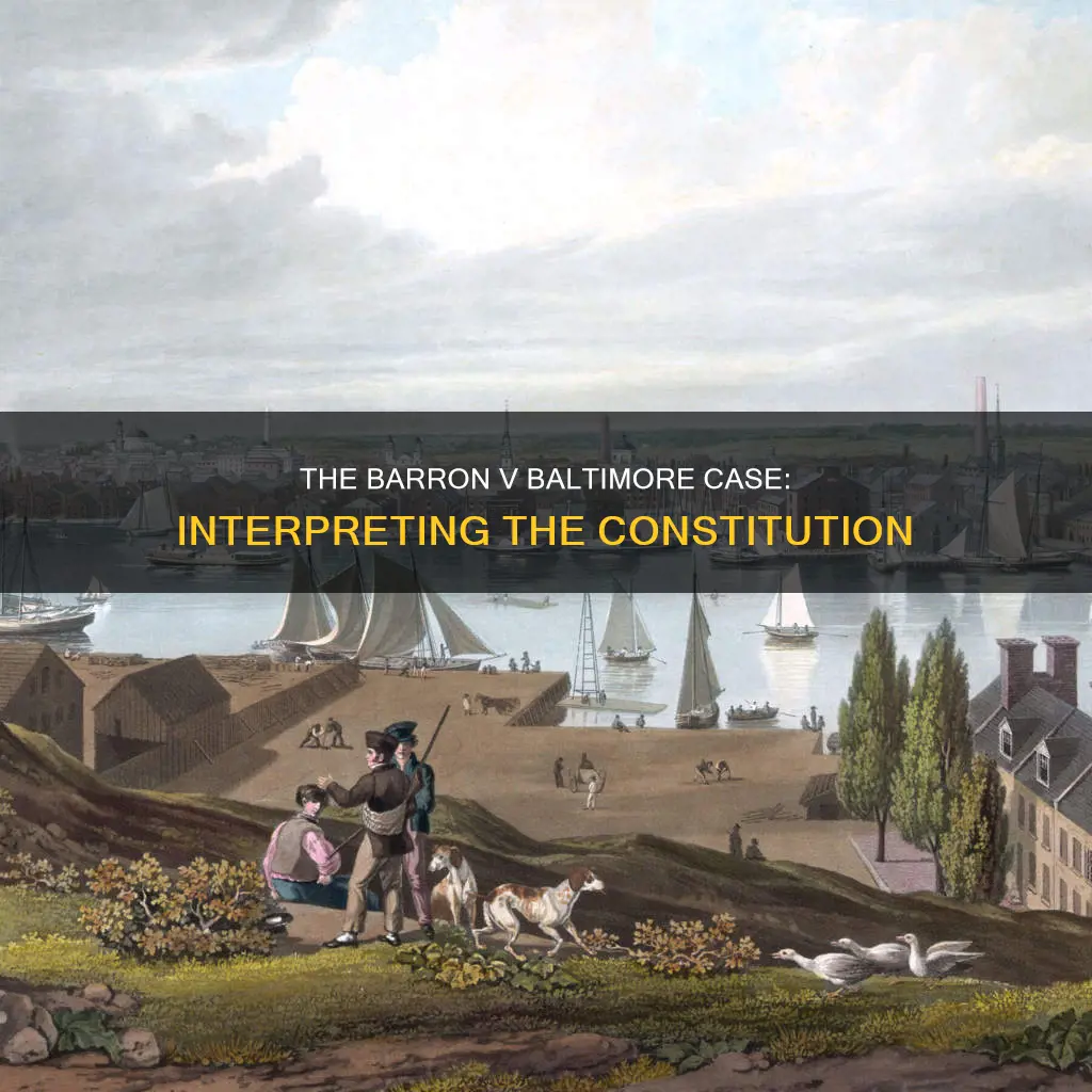 what constitutional concept did the 1833 case barron v baltimore