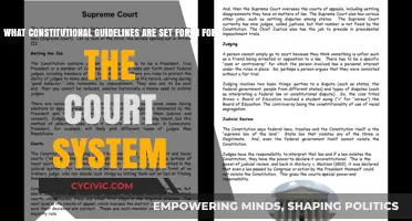 Court System: Constitutional Guidelines Explained