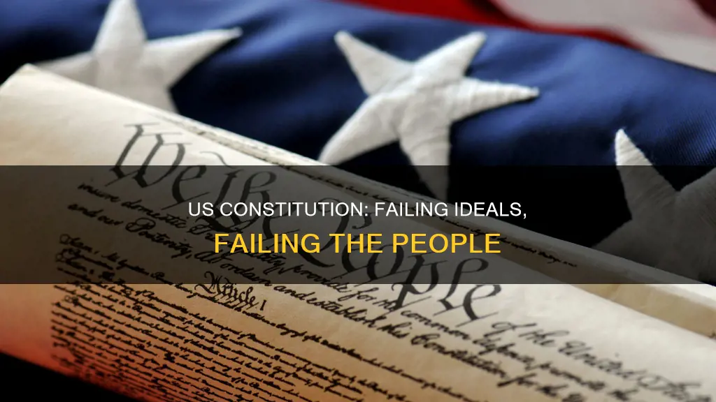what constitutional ideals is the us failing at
