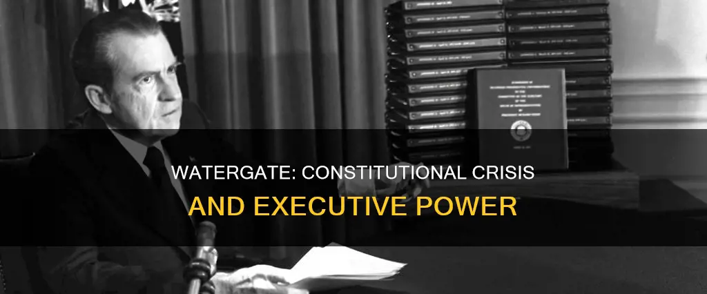 what constitutional issue was addressed in the watergate scandal