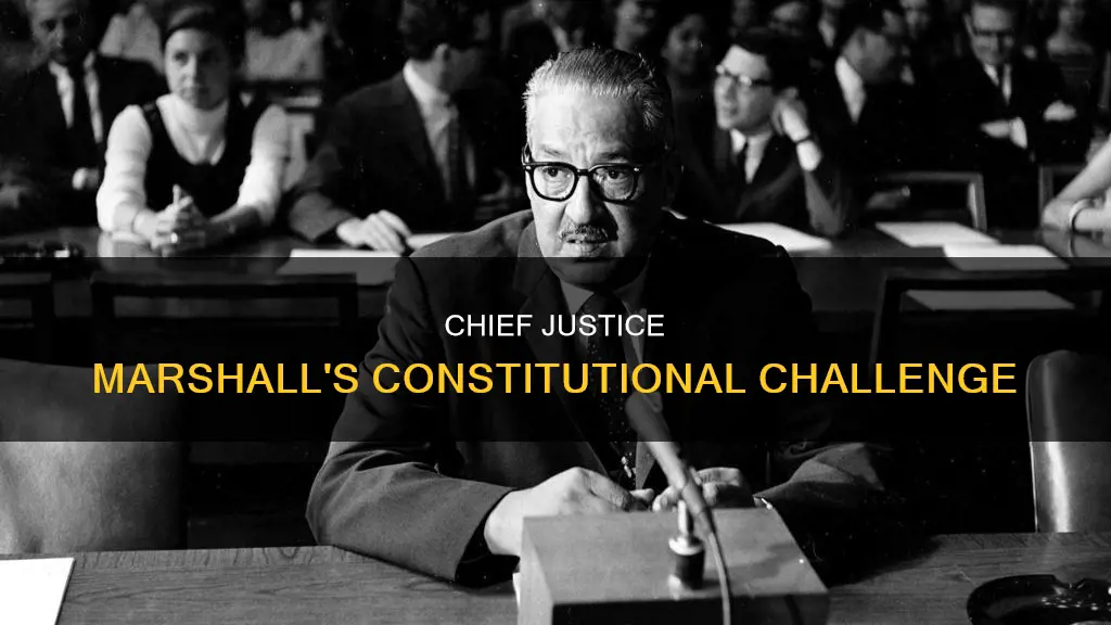 what constitutional issue was faced by chief justice marshall
