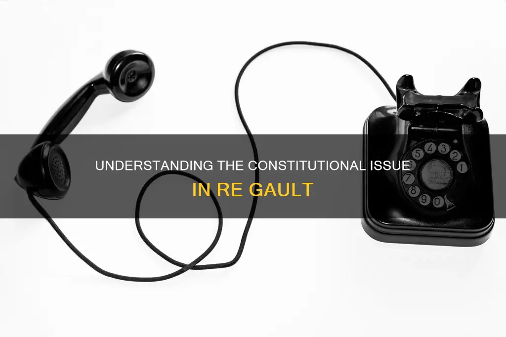 what constitutional issue was involved in re gault