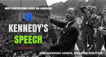 Kennedy's Speech: Constitutional Issues Addressed