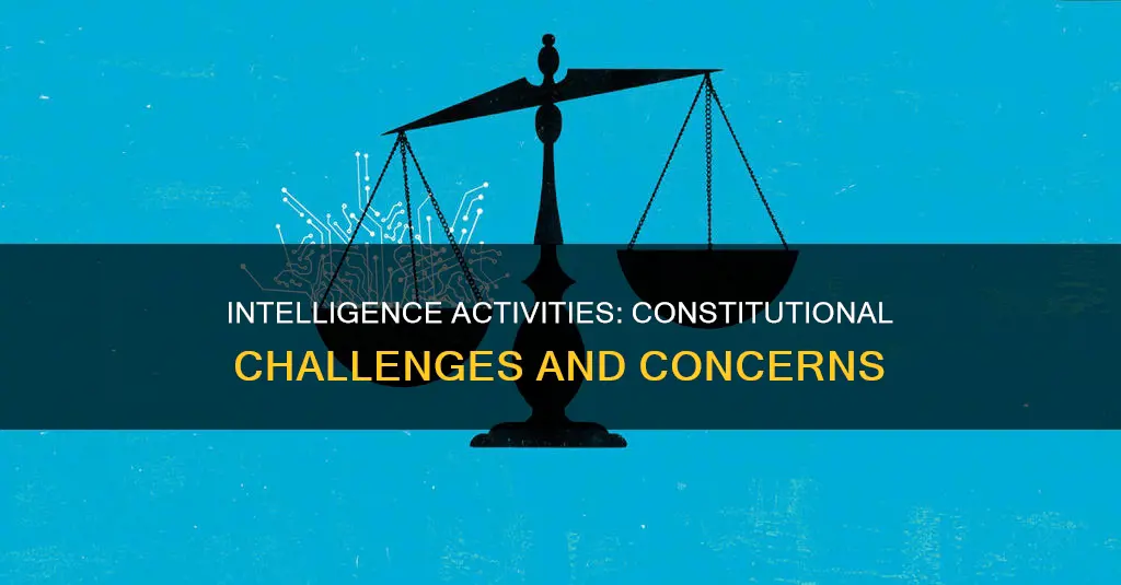 what constitutional issues are involved with various intelligence activities