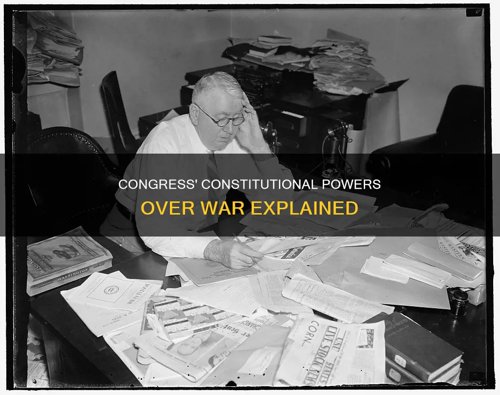 what constitutional powers does congress have over war