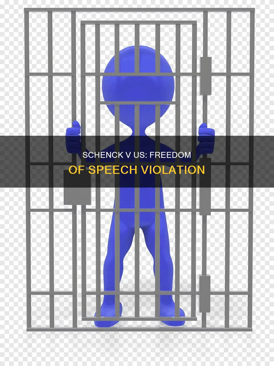 what constitutional principle did schenck v us violate