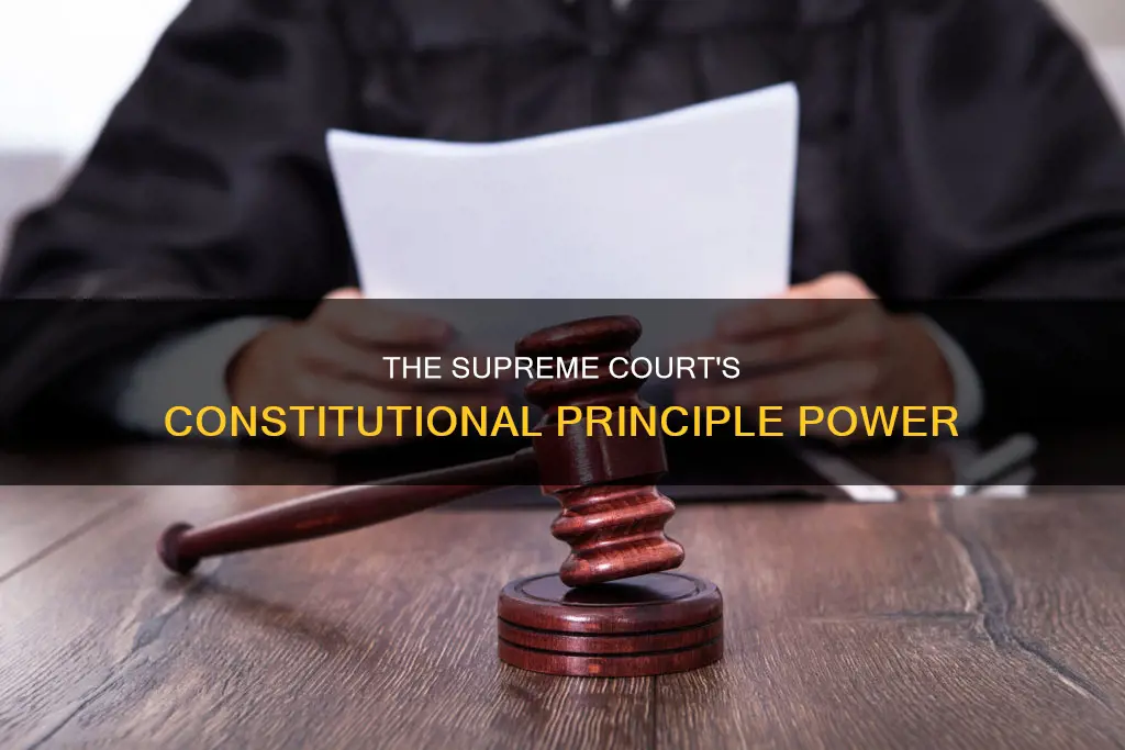 what constitutional principle did the supreme court established