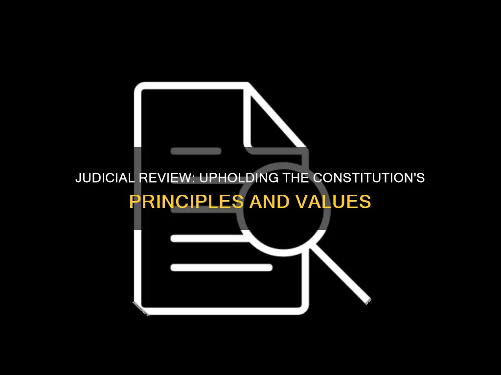 what constitutional principle is supported by judicial review