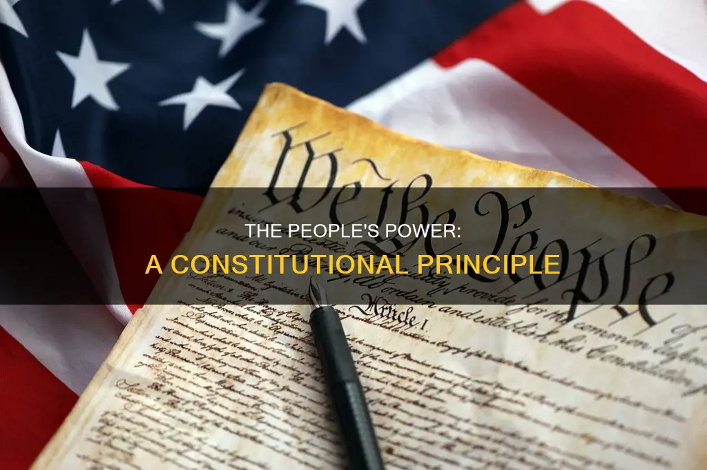 what constitutional principle is that power comes from the people