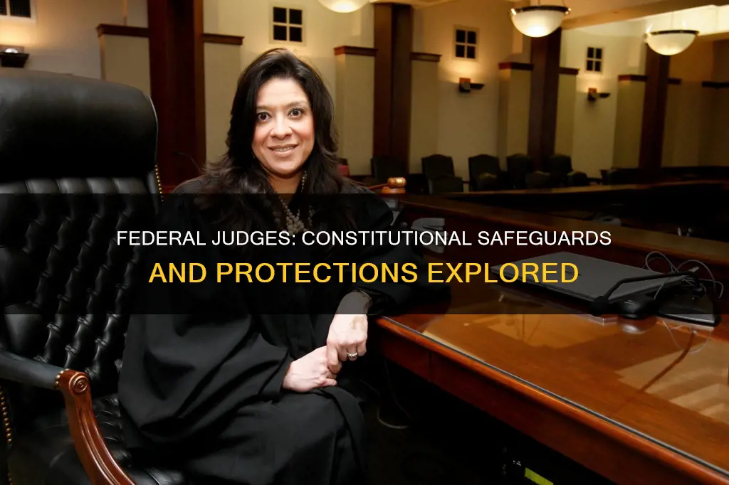 what constitutional protections do federal judges possess