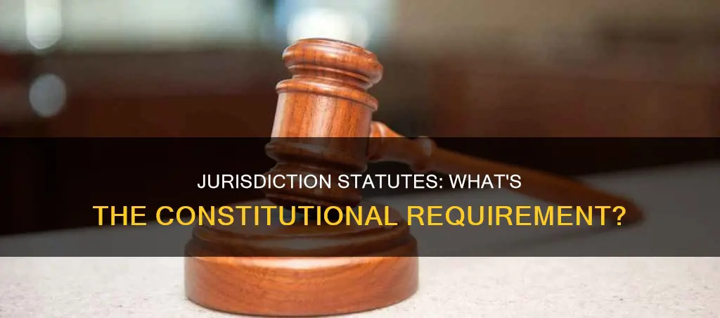 what constitutional requirement does personal jurisdiction statutes have to meet