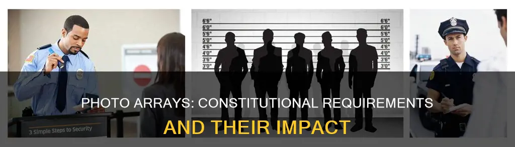 what constitutional requirement shape the use of photo arrays