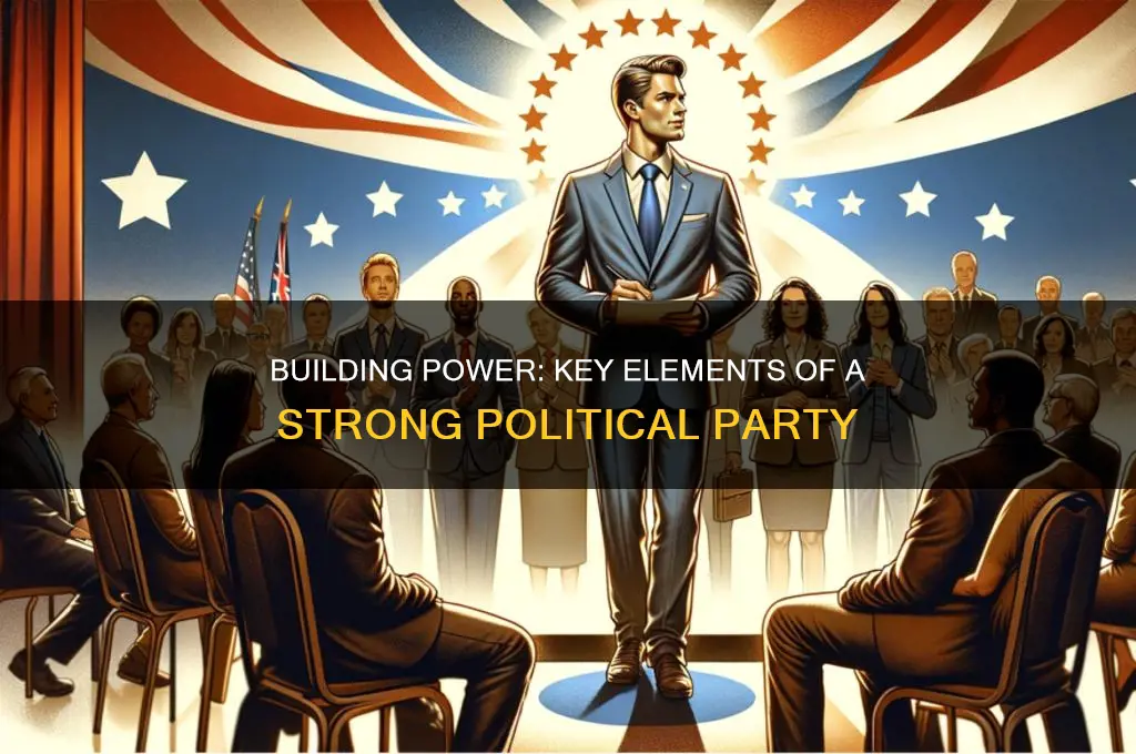 what constiutes a strong political party