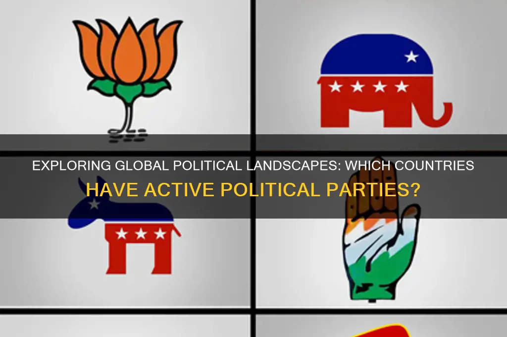 what countries have political parties