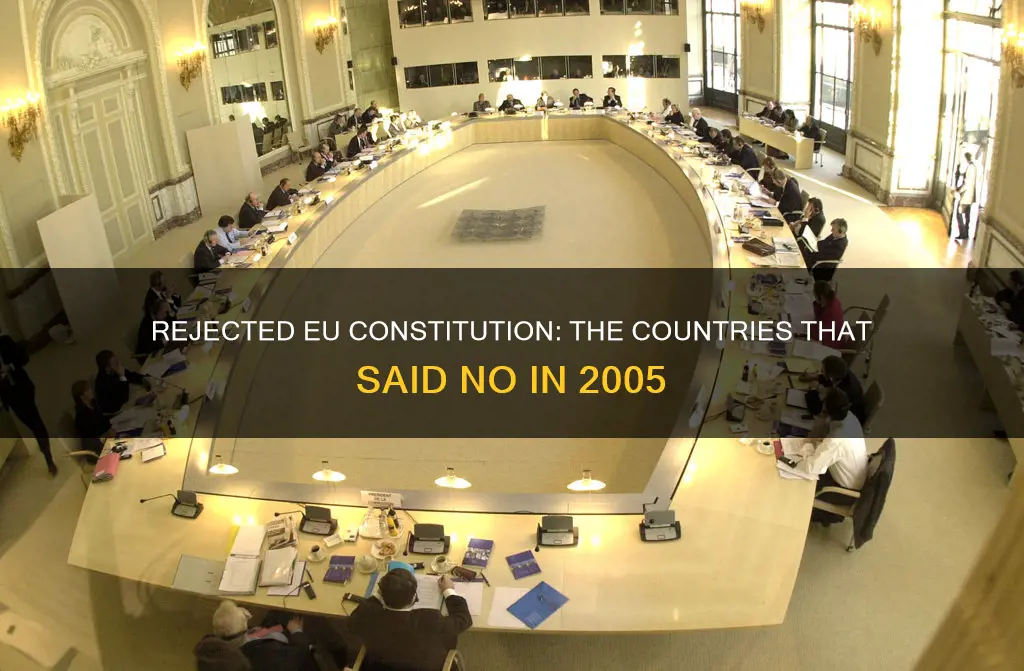 what countries rejected the eu constitution in 2005