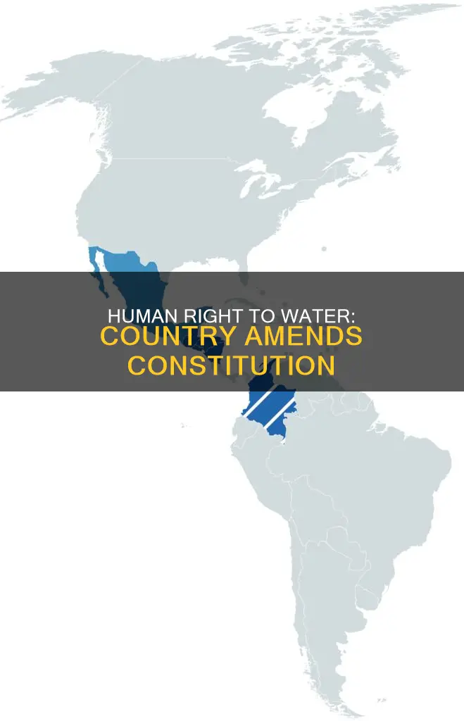 what country amended constitution to declare water a human right