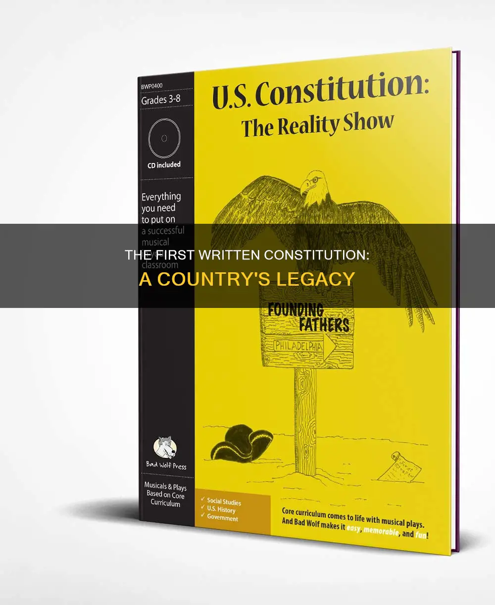 what country first adopted a written constitution
