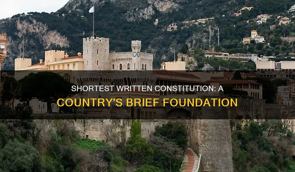 what country has the shortest written constitution