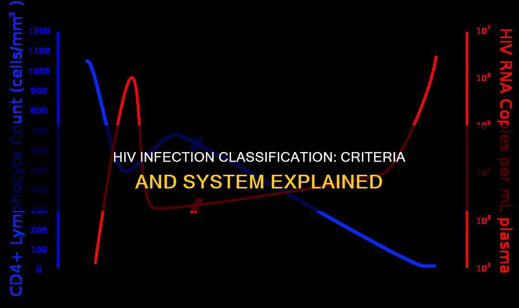 what criteria constitute the classification system for hiv infection