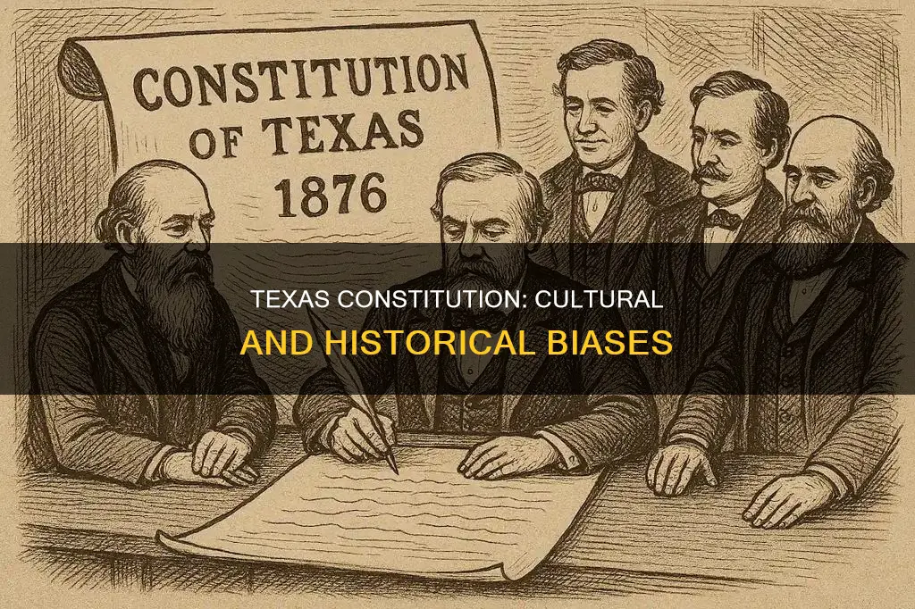 what cultural and historical biases inform the texas constitution