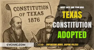 The Texas Constitution: Date and Year of Adoption