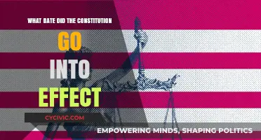 Constitution Day: When Did It Take Effect?