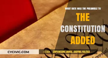 The Preamble to the Constitution: Date of Adoption