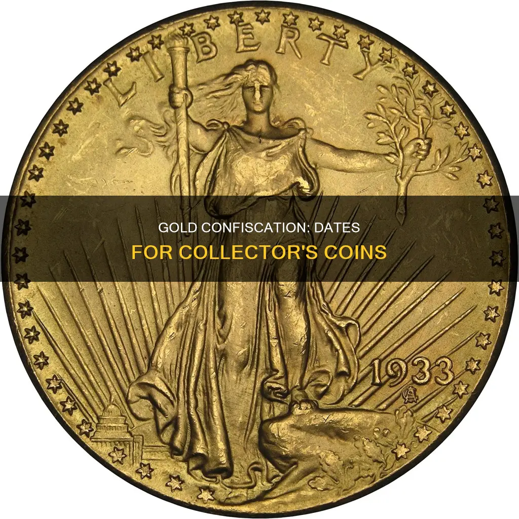 what dates constitute gold collectors coins from fontfiscation