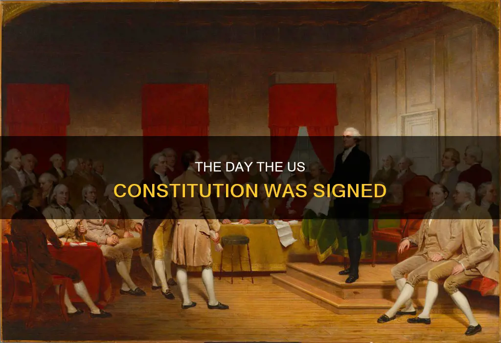 what day wa sthe consitiion signed