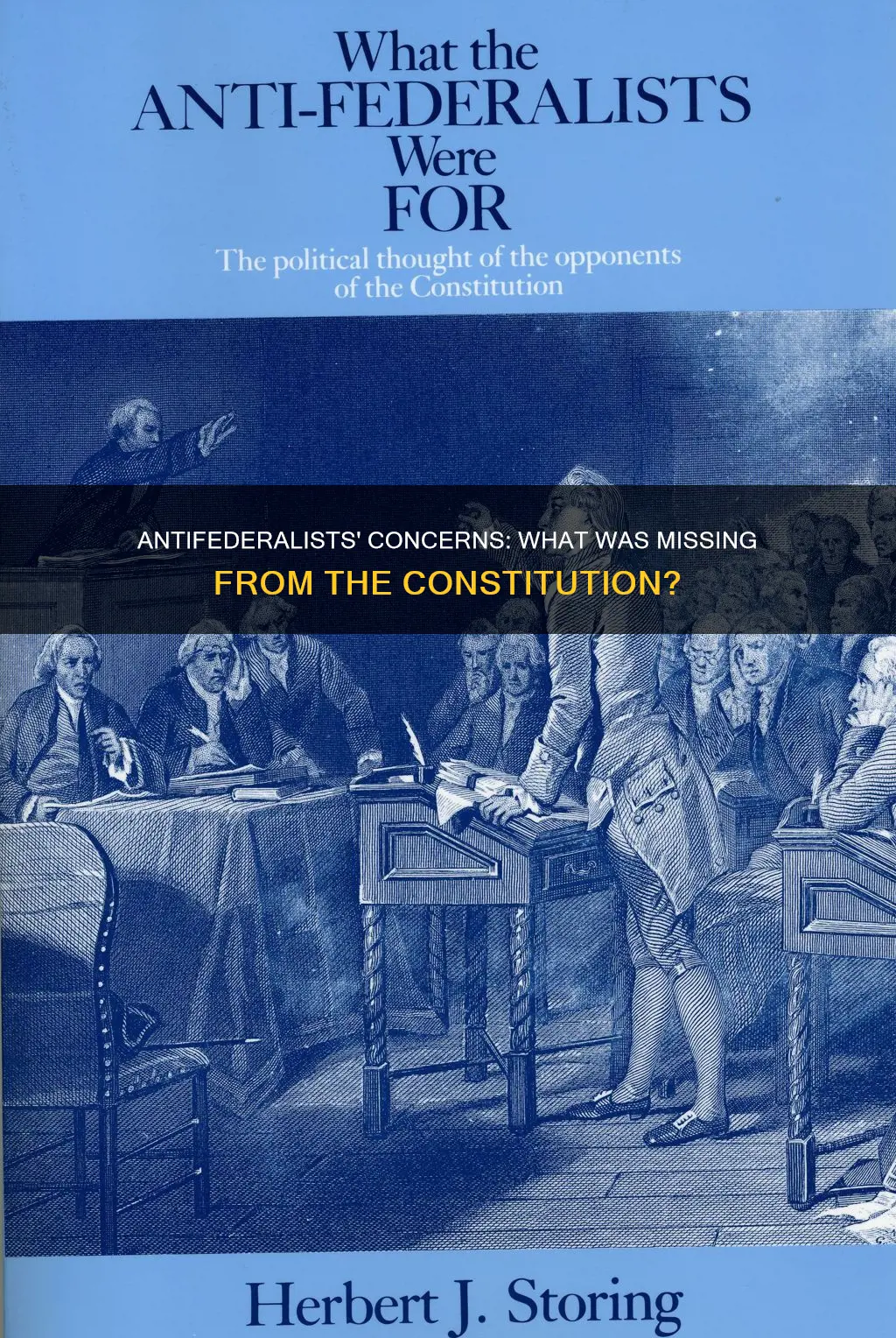 what did antifederalists believe the constitution was lacking
