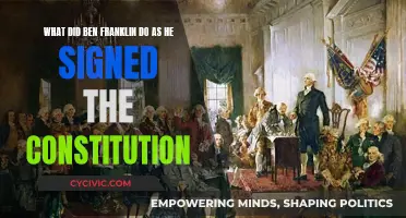 Ben Franklin's Constitution Signature: A Historical Act