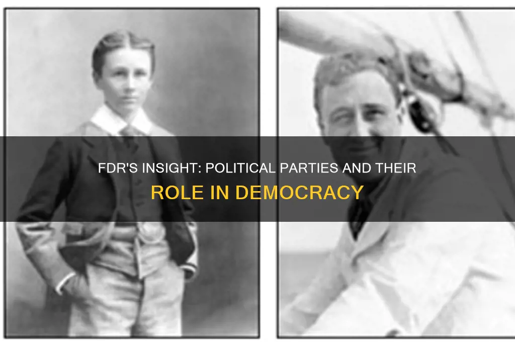 what did fdr say about political parties