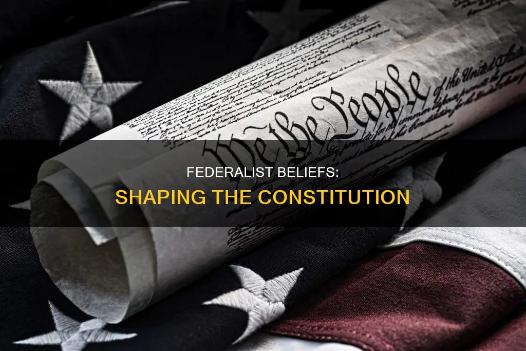 what did federalists belive when creating the constitution