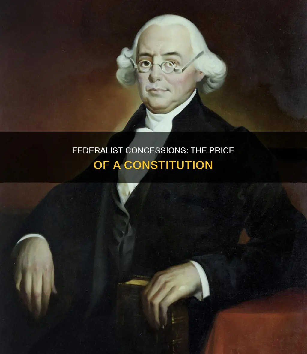 what did federalists concede in order to pass the constitution